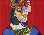 巴勃罗毕加索 - 戴发网的女人